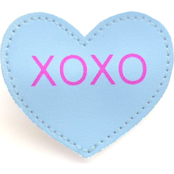 Conversation Heart Clip, Blue - Hair Accessories - 1