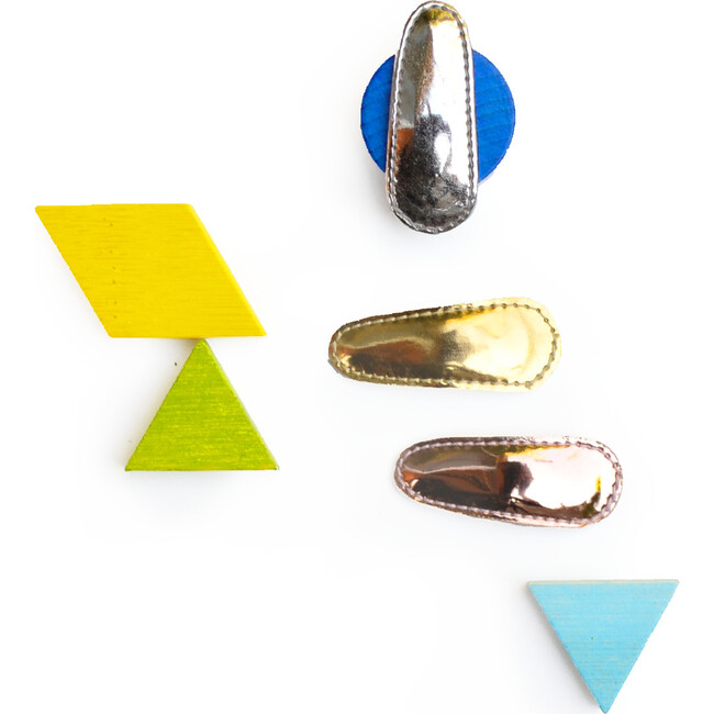 Metallic Neutral Baby Clips - Hair Accessories - 1