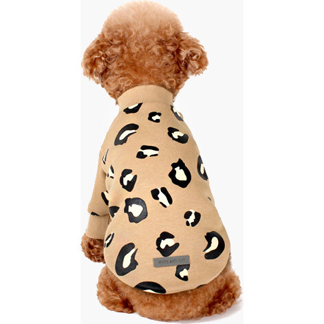 Leopard Dog Sweatshirt, Beige