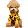 Animal Print Dog Hoodie, Yellow - Dog Clothes - 1 - thumbnail