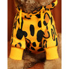 Animal Print Dog Hoodie, Yellow - Dog Clothes - 4