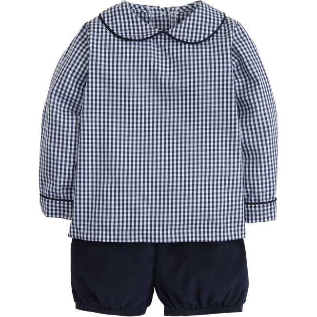 Nottingham Short Set, Navy Gingham
