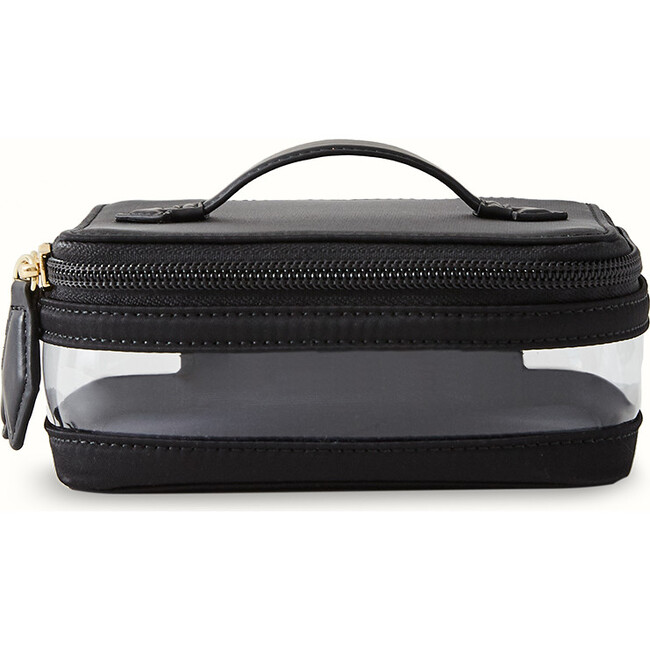 Monogrammable Mini See-All Vanity Case, Derby Black - Bags - 1