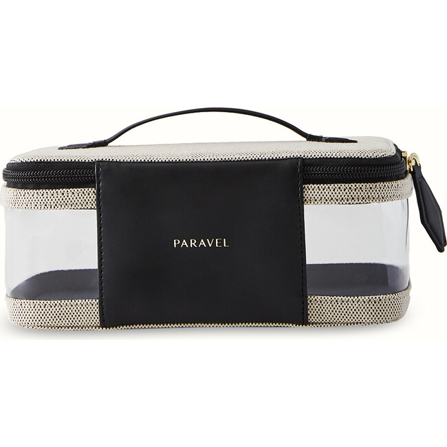 Monogrammable See-All Vanity Case, Domino Black - Bags - 4