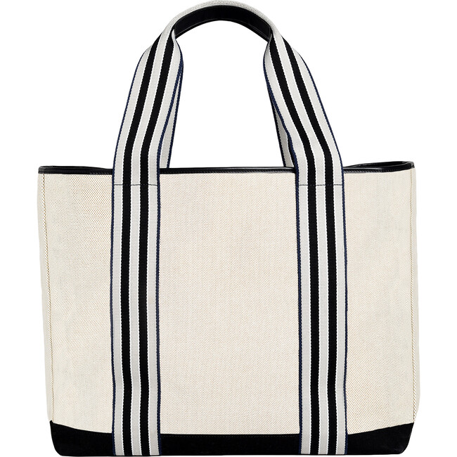 Monogrammable Cabana Tote, Domino - Paravel Bags & Luggage | Maisonette