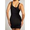 Women's Whipped Slip Dress, Black - Dresses - 3