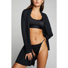 Women's Whipped Wrap Cardigan, Black - Cardigans - 2
