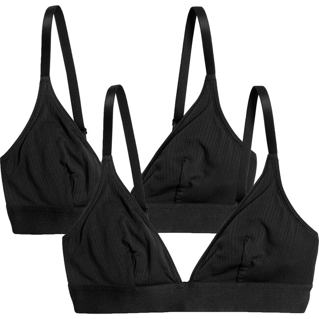 Women's Whipped Triangle 2 Pack, Black - Bras - 1