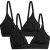 Women's Whipped Triangle 2 Pack, Black - Bras - 1 - thumbnail