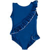 Beatrice One Piece Swimsuit, Night Blue/Ivory - One Pieces - 1 - thumbnail