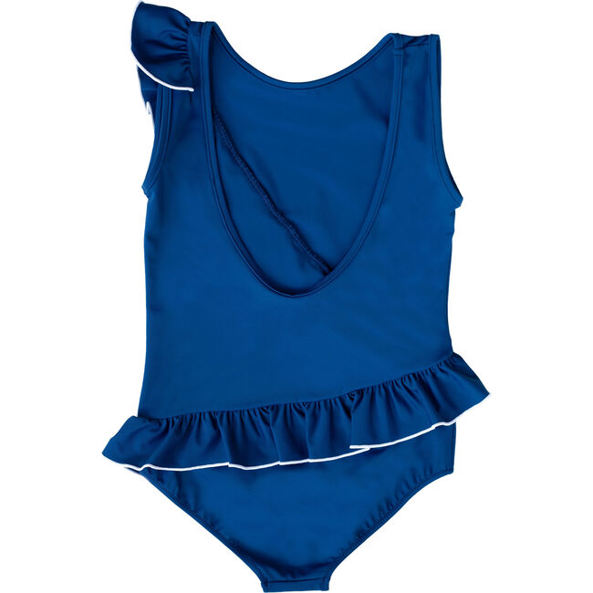 Beatrice One Piece Swimsuit, Night Blue/Ivory - One Pieces - 4