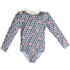 Sofia Surfsuit, Tropical Leaves/Pebble - One Pieces - 1 - thumbnail
