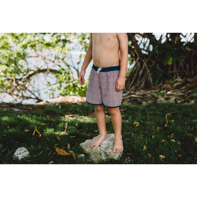 Tommaso Shorts, Tropical Leaves/Cinnamon - Swim Trunks - 2