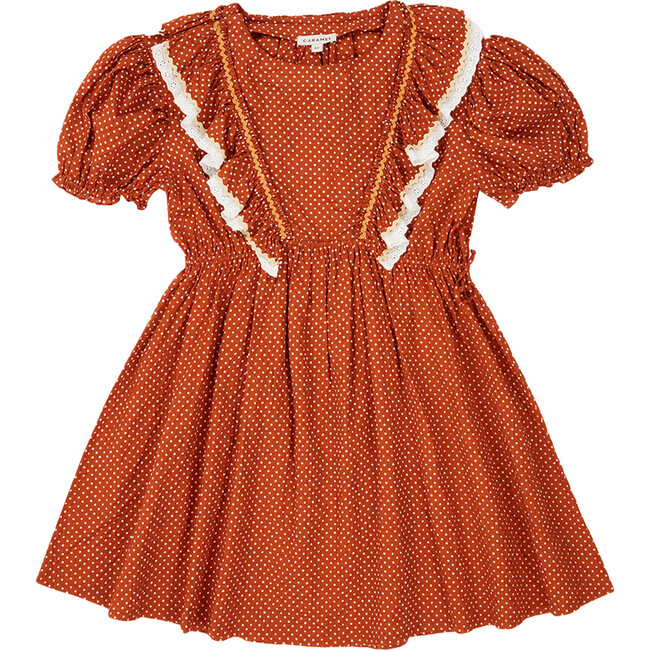 Orca Dress, Rust Dot