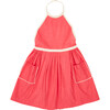 Pelican Pinafore, Raspberry - Dresses - 1 - thumbnail