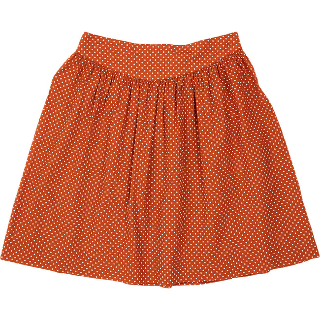 Flounder Skirt, Rust Dot