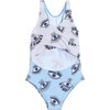 The X Cutout One Piece, Light Blue - One Pieces - 1 - thumbnail
