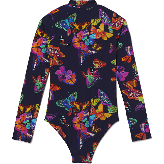 *Exclusive* Scuba Do One Piece Rash Guard, Navy Butterfly Daydream - One Pieces - 3
