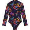*Exclusive* Scuba Do One Piece Rash Guard, Navy Butterfly Daydream - One Pieces - 3