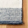 Striped Kilim Asher Rug, Navy/Cream - Rugs - 7