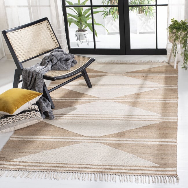 Kilim Delilah Rug, Tan/White - Rugs - 2