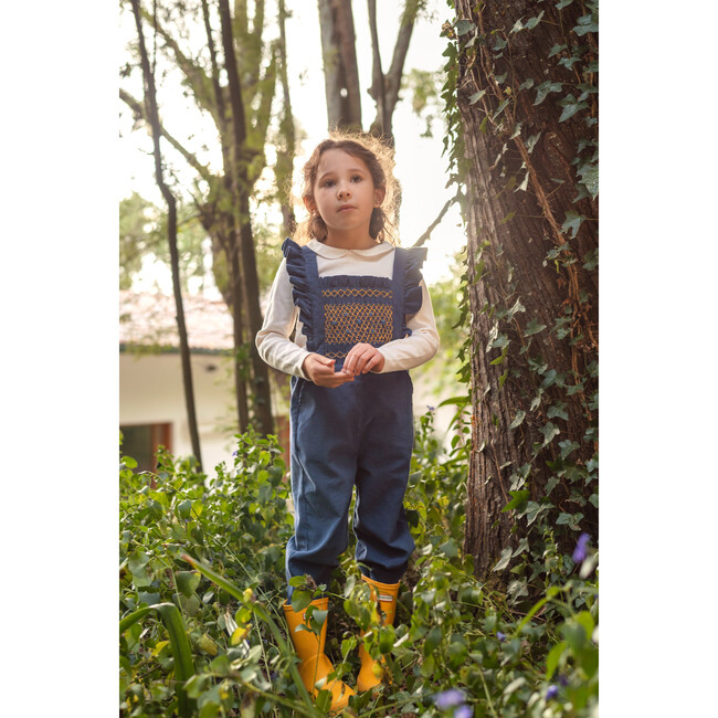 Lucy Jumper, Blue Cord - Jumpsuits - 2