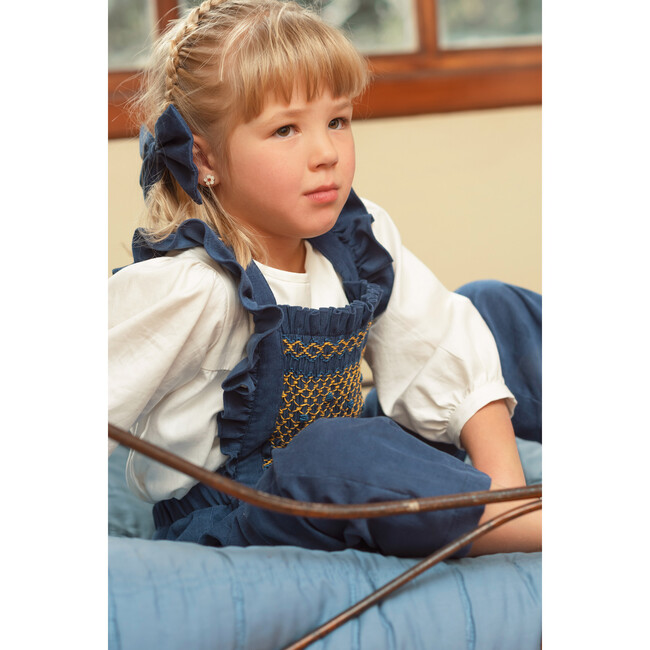 Lucy Jumper, Blue Cord - Jumpsuits - 3