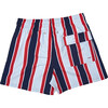 Men's Haya Red Swim Trunks, Mid - Swim Trunks - 2