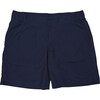 Men's Navy Band Swim Trunks, Mid - Swim Trunks - 1 - thumbnail
