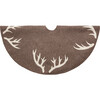 Christmas Tree Skirt, Antlers on Grey - Tree Skirts - 1 - thumbnail