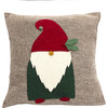 Gnome with Red Hat Pillow, Grey - Accents - 1 - thumbnail