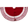 Christmas Tree Skirt, Red Scandinavian - Tree Skirts - 2