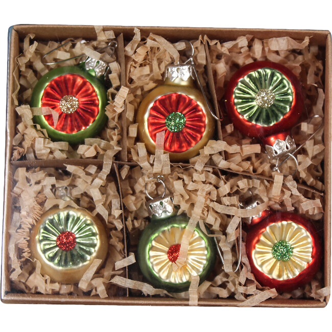 Traditional Mini Indent Ornament, Set of 6 - Ornaments - 1