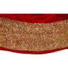 Velvet Beaded Boarder Tree Skirt, Gold/Red - Tree Skirts - 6