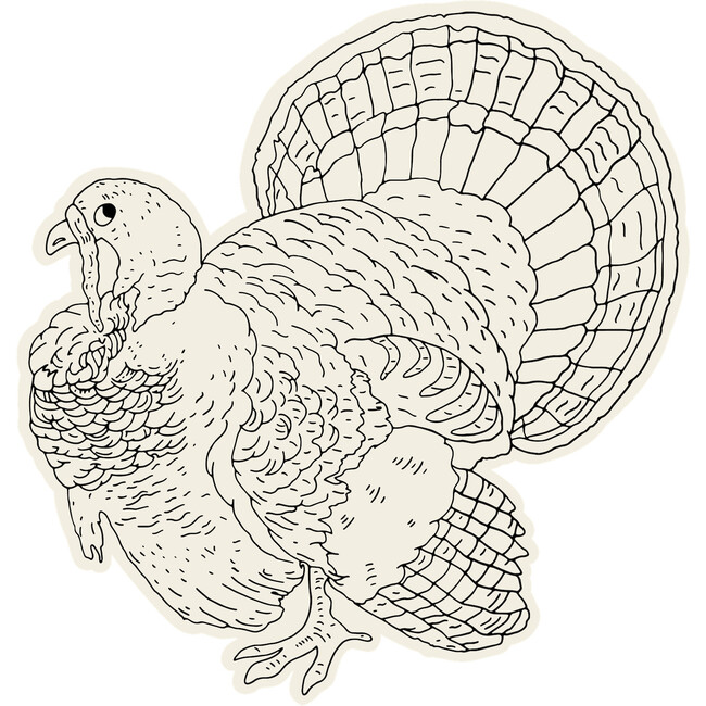 Turkey Color Placemat - Paper Goods - 1