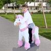 Pink Unicorn, Medium - Ride-On - 2 - thumbnail