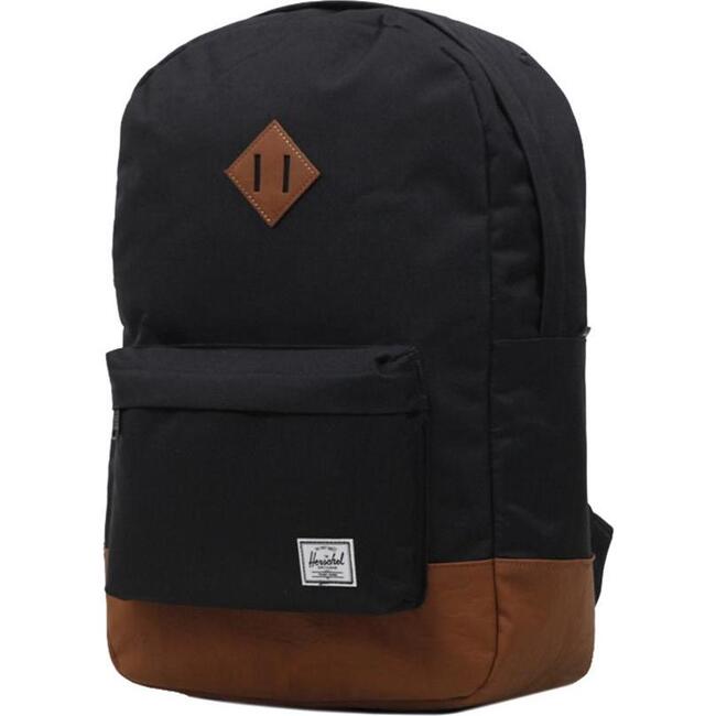 Heritage Tan Backpack, Black - Backpacks - 2