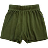 Ribbed Shorts, Olivine - Shorts - 1 - thumbnail