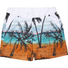Men's Beach Band Swim Trunks, Long - Swim Trunks - 1 - thumbnail