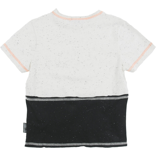 Holiday T-Shirt, Black Ecru Neppy