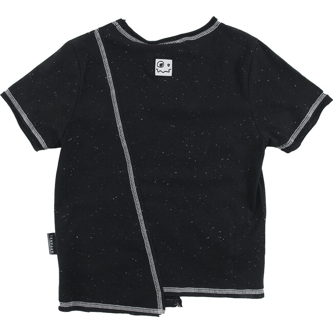 Tropic Oversize Fit T-Shirt, Black Neppy - Tees - 3