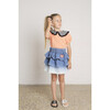 Star High Rise Smock Skirt, Bleach Blue - Skirts - 2