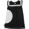 Balloon Ruffle Dress, Black and Ecru Neppy - Dresses - 3 - thumbnail