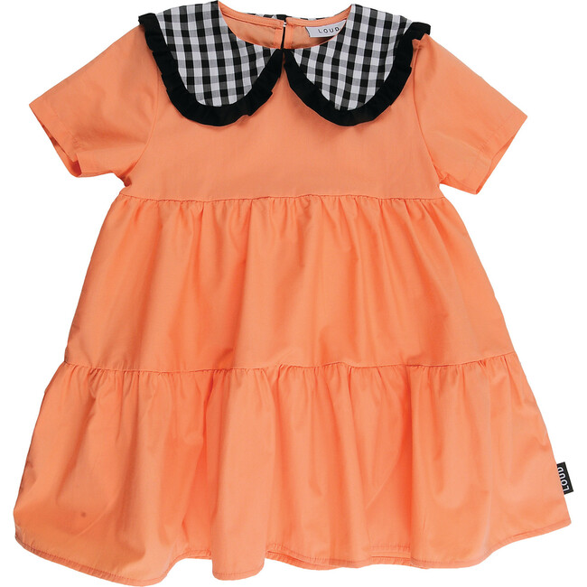 Blossom Dress, Coral Check