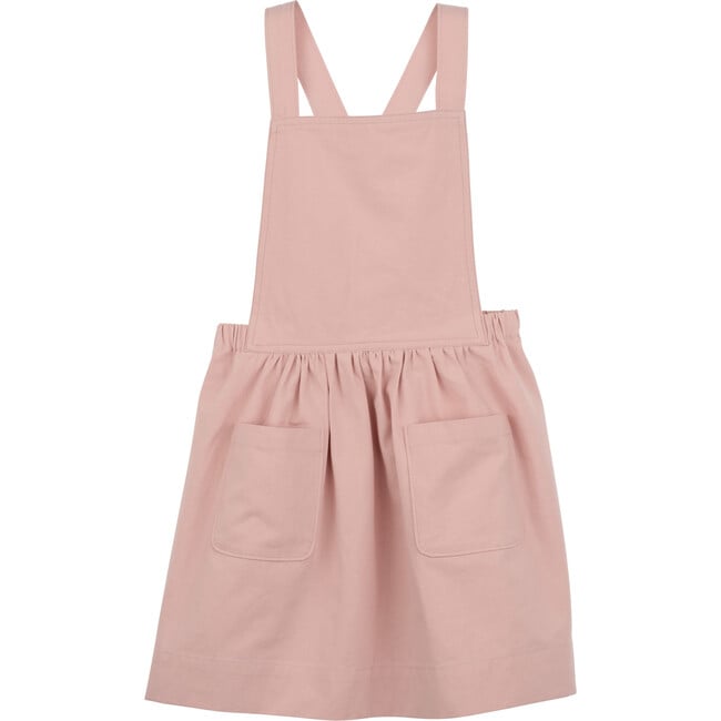 Millie Pinafore Dress, Pale Pink - Dresses - 1