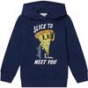 Hoodie Slice To Meet You, Navy - Sweatshirts - 1 - thumbnail