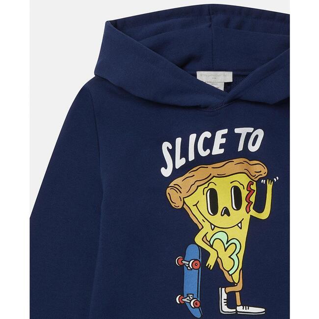 Hoodie Slice To Meet You, Navy - Sweatshirts - 2