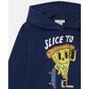 Hoodie Slice To Meet You, Navy - Sweatshirts - 2