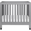 Origami Mini Crib, Grey - Cribs - 1 - thumbnail