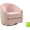 Madison Swivel Glider, Blush Velvet - Nursery Chairs - 3
